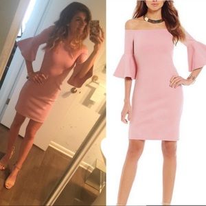 Gianni Bini Pink Off-Shoulder Dress | Size XS